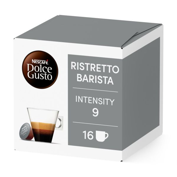 Front view of Barista (16 pods) box